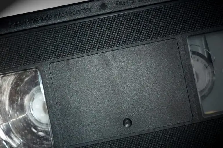 The front of a VHS tape
