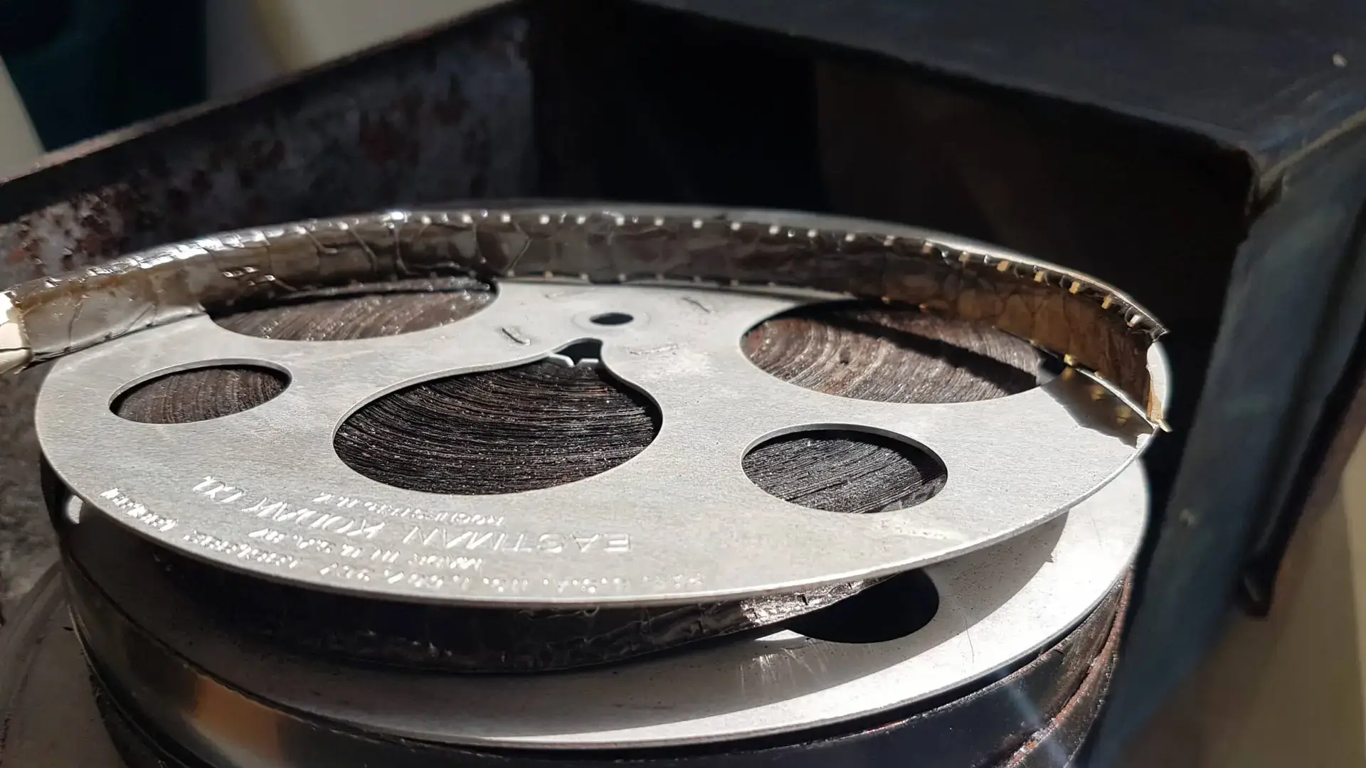 how to store cine reels - cine film in storage box