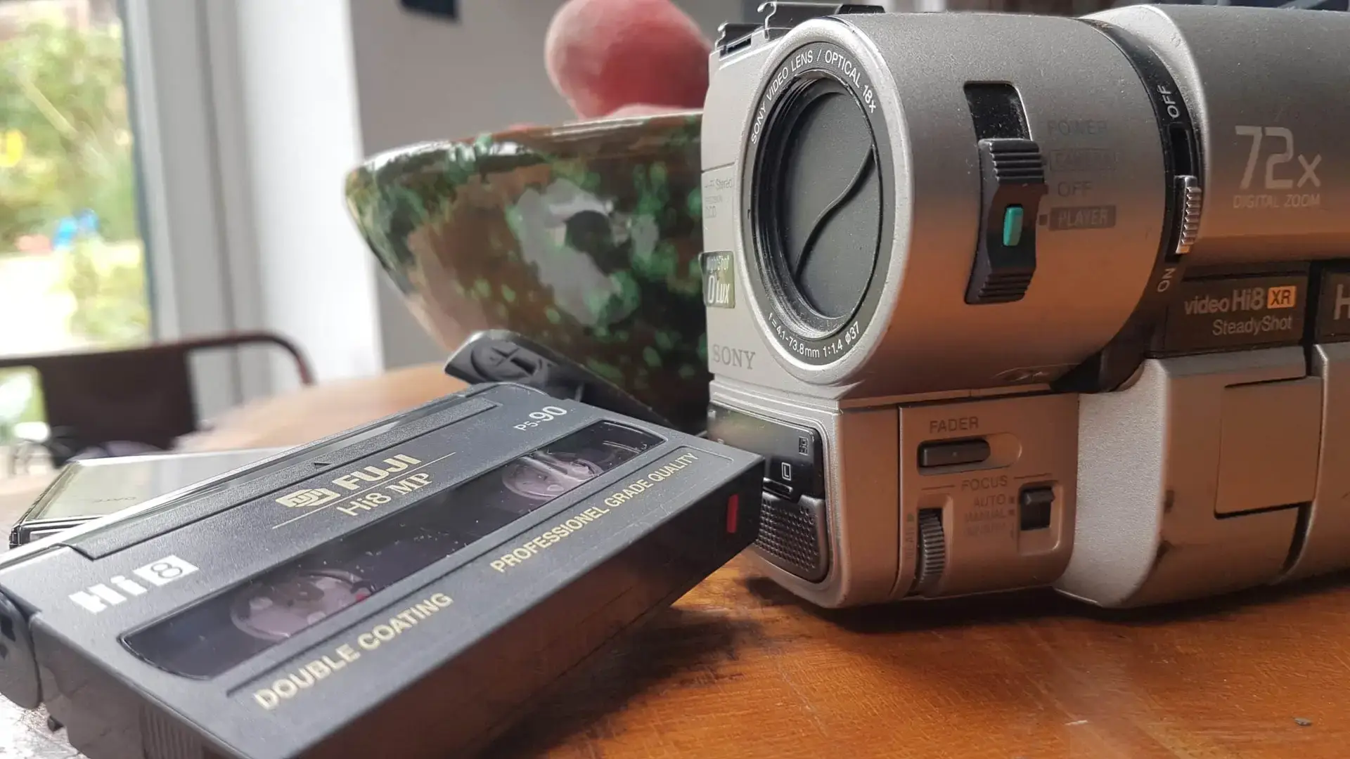 hi8 tape and hi 8 camcorder machine