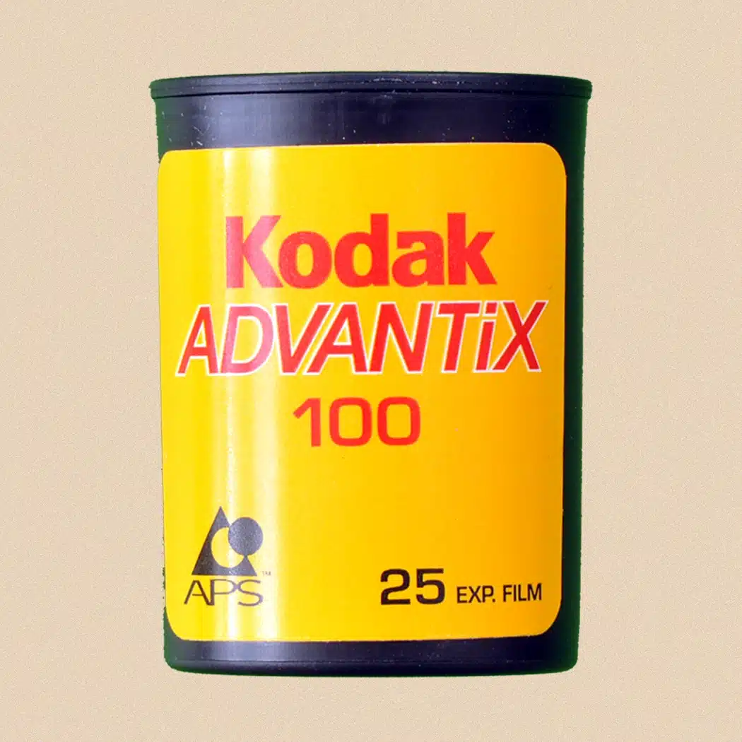 Close up of an APS Advantix catridge with negative film - APS Film Scanning Service