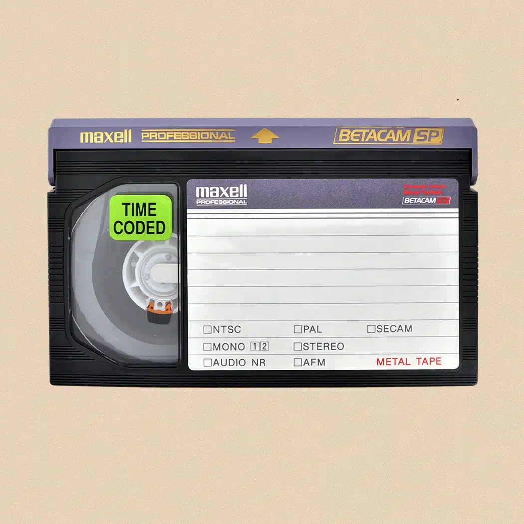 Close up of a Betacam tape - Betacam to Digital Service
