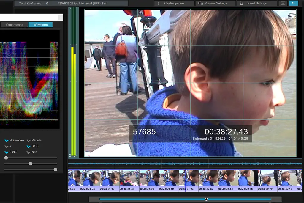 cine film colour corrections