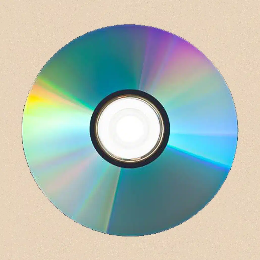 Close up of a DVD (read / write side) - Convert DVD to Digital Service