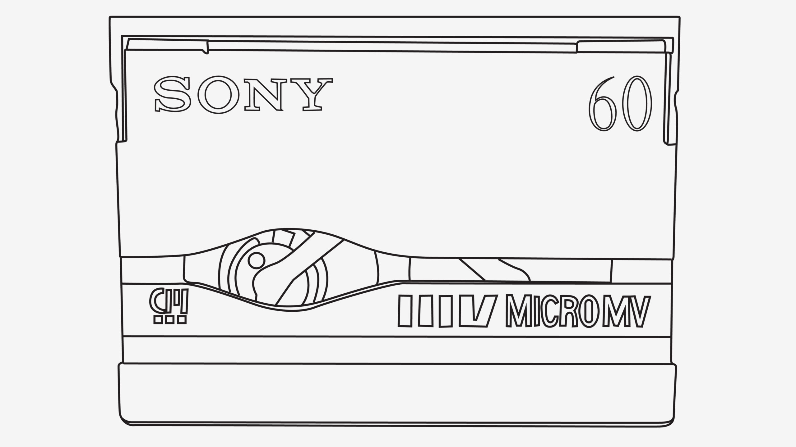 Graphic of Micro MV Tape