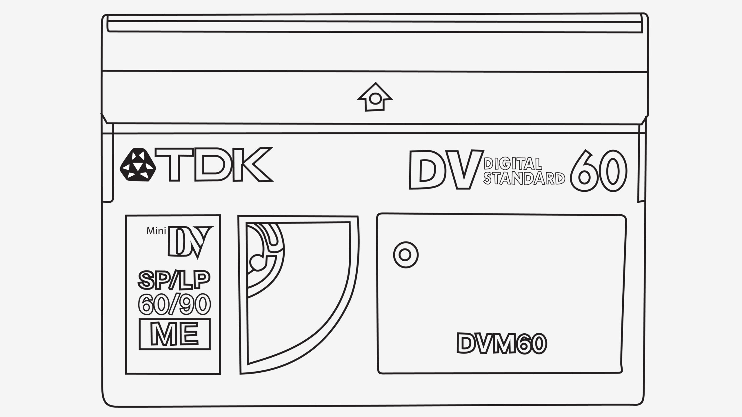 Graphic of Mini DV Tape