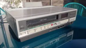 old vhs tape player and recorder