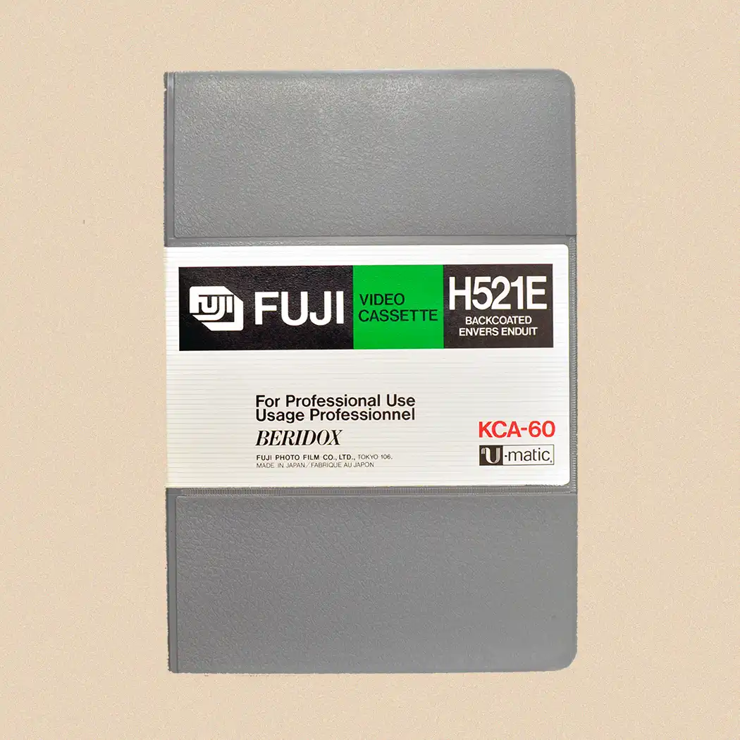 An U-matic tape that needs to be converted