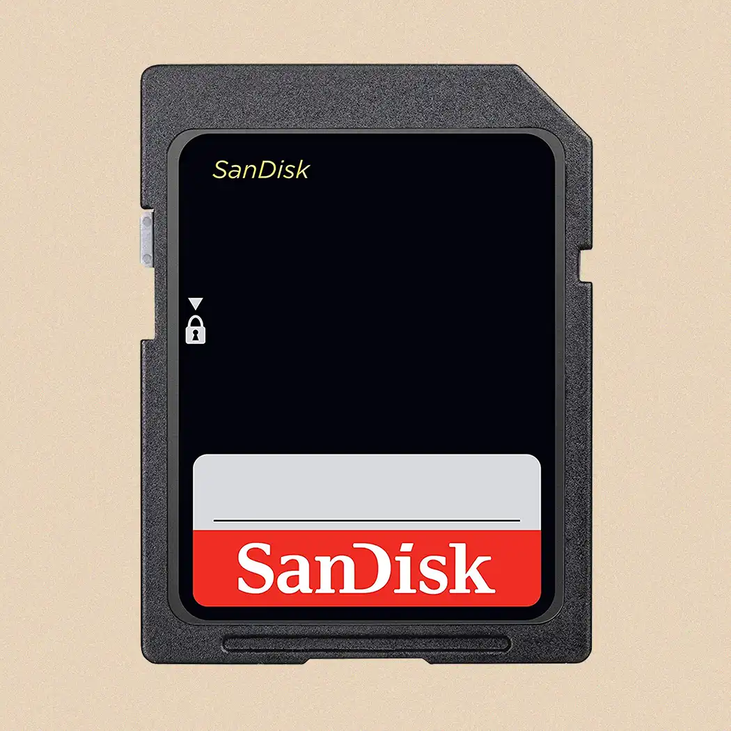 An SD card that needs to be converted