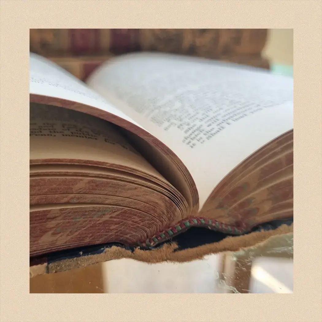 An old heritage book that needs to be scanned