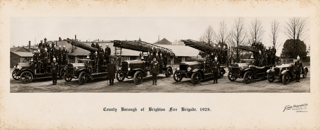 Archival Photo Stitched & Restored