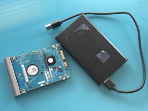 Hard Drive and The Inside Of a Hard Drive