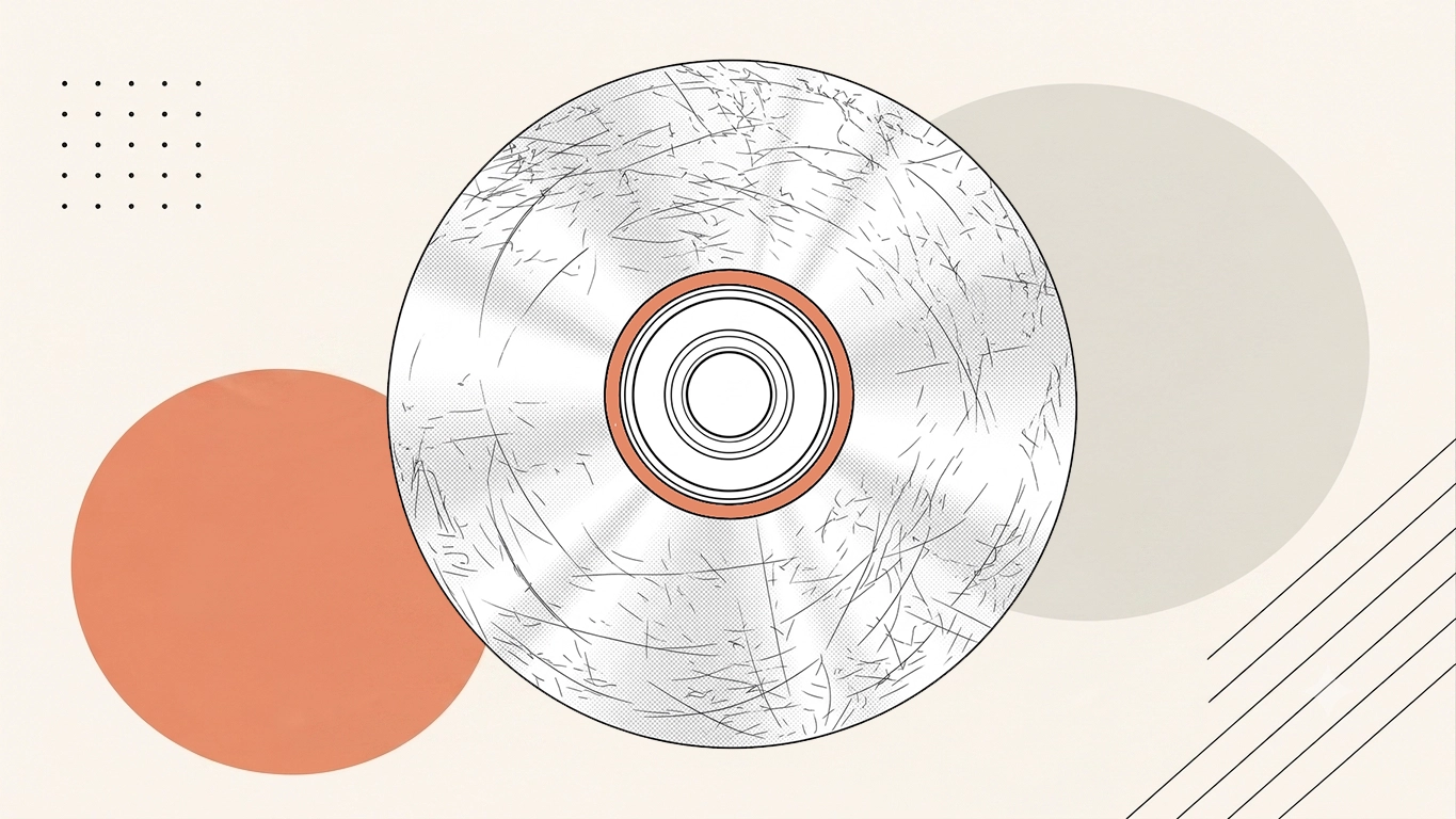 Disc repair and data recovery illustration